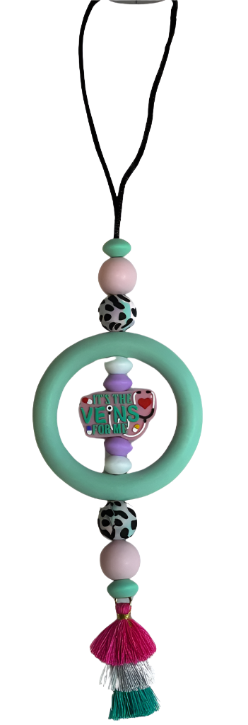 Veins Beaded Car Charm